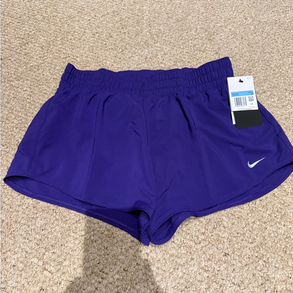 Nike Women's Vibrant Purple Athletic Shorts